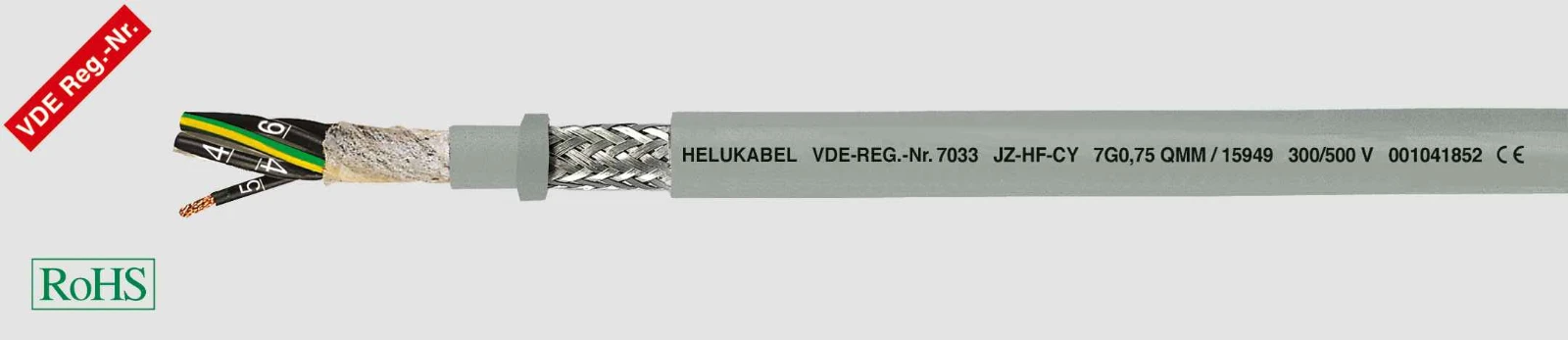 Helukabel Stuurstroomkabel JZ-HF-CY 12G1 15966 1061052