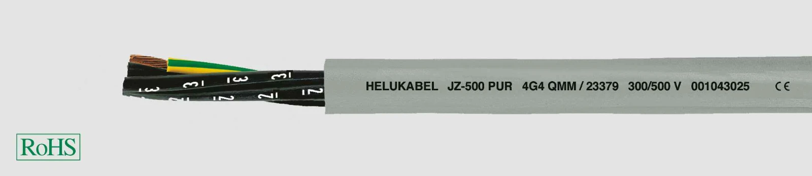 Helukabel Stuurstroomkabel JZ-500 PUR 2x1 23344 1061152