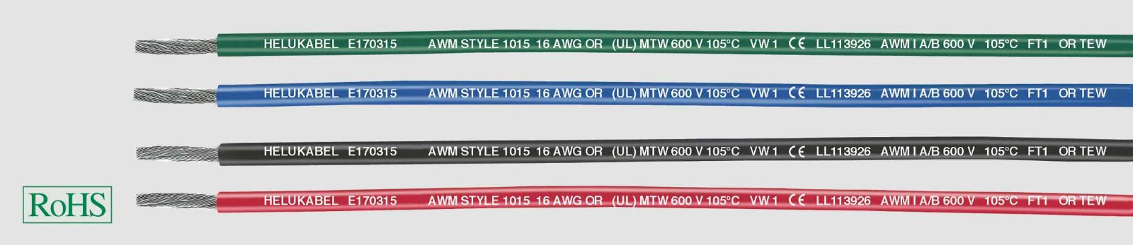 Helukabel Montagesnoer UL-Style 1015 1x1,5 60402 1061351