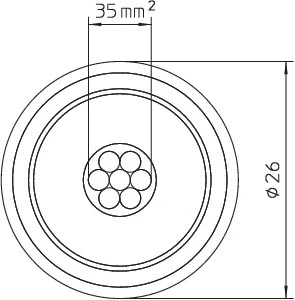 OBO - Ronde geleider voor bliksemafleiding (beveiliging) - isCon Pro+ 75 GR 5407995 1076522