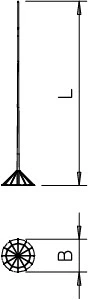OBO - Bliksemopvanger - irod 19 5400817 1076871