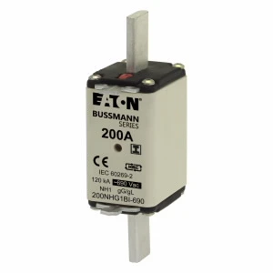 Eaton - Smeltpatroon (mes) - NH FUSE 200AMP 690V AC gG 1 DUAL IN 200NHG1BI-690 1089063