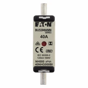 Eaton - Smeltpatroon (mes) - NH FUSE 40AMP 500V SIZE 000 GG IMGL 40NHG000BI 1090089