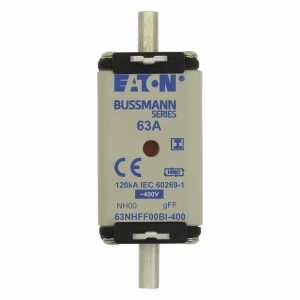 Eaton - Smeltpatroon (mes) - EATON 63Amp 400V AC GFF 00 NH FUSE 63NHFF00BI-400 1090172
