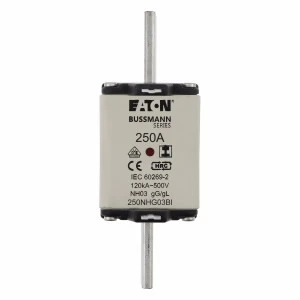Eaton - Smeltpatroon (mes) - NH FUSE 250A 500V GL/GG SIZE 03 250NHG03BI 1090211