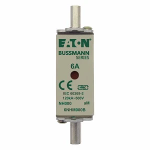 Eaton - Smeltpatroon (mes) - NH FUSE 6AMP 500V aM SIZE 000 DUAL 6NHM000B 1090318