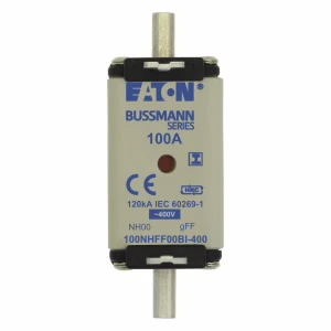 Eaton - Smeltpatroon (mes) - 100Amp 400V AC GFF 00 NH FUSE 100NHFF00BI-400 1090347