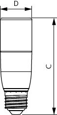 Philips - LED-lamp - COREPRO LED STICK ND 9.5-75W T38 E27 840 8718696814536 11346852