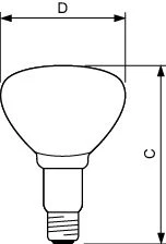 Philips - IR-lamp - BR125 IR 150W E27 230-250V CL 1CT/10 8711500575227 11346942
