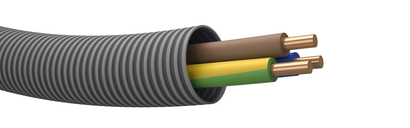 Draka Kunststof installatiebuis, voorbedraad PROFIT 16 gy VD# 3G2,5 mm2 827179 11382157