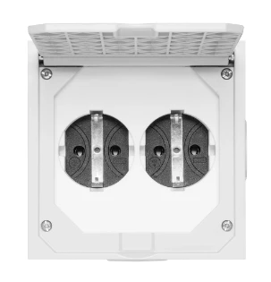 ABL - Toestelcontactdoos geaard - Vcd 2vdg compl. Schuko 1632490 11401110