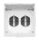 ABL - Toestelcontactdoos geaard - Vcd 2vdg compl. Schuko 1632490 11401110