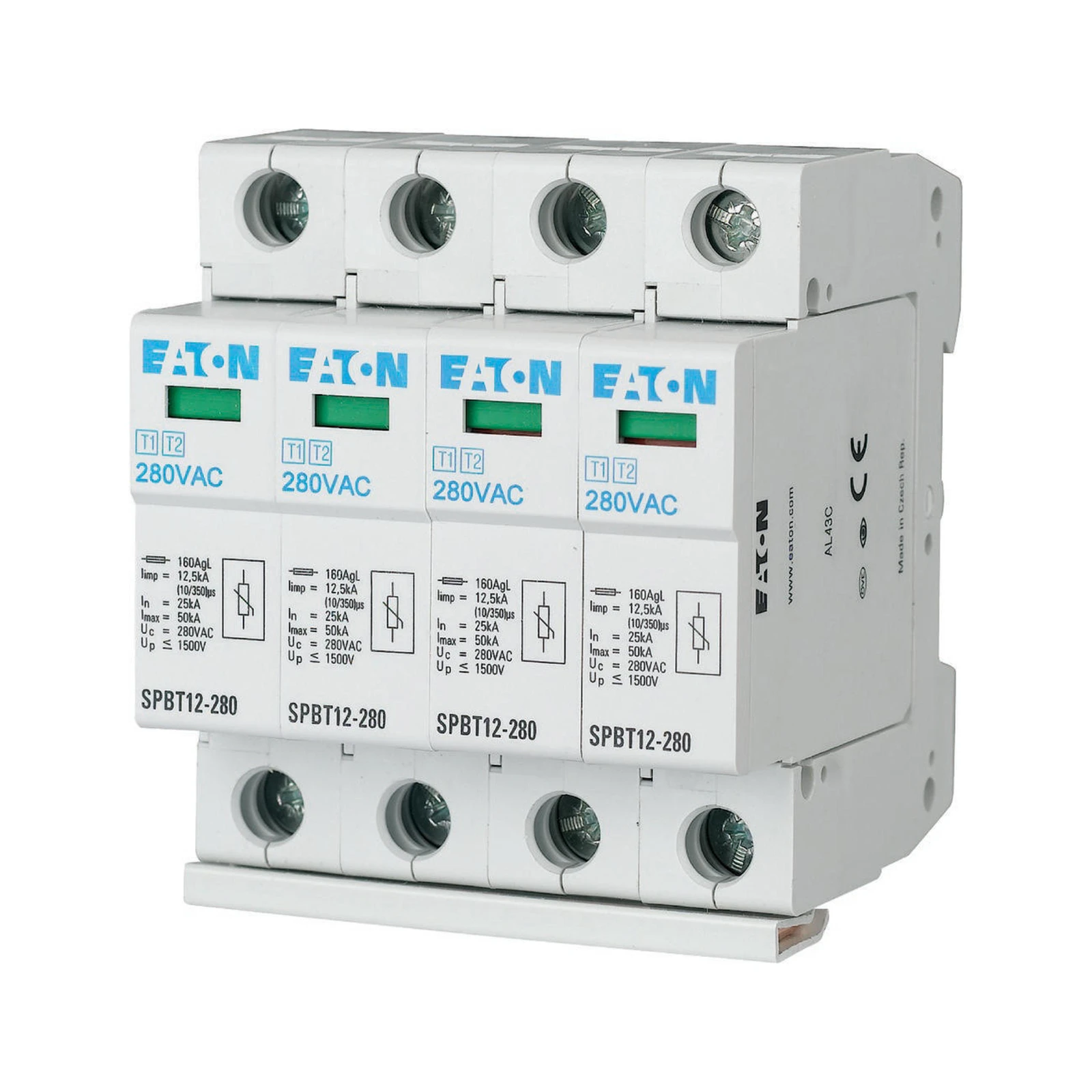 Eaton Gecombineerde afleider voor energietechniek SPBT12-280/4 158331 11421511