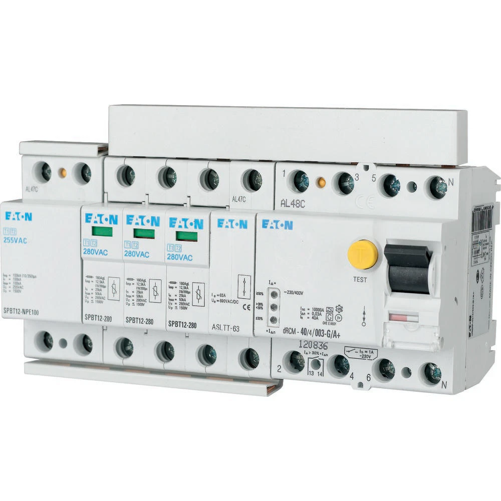 Eaton Gecombineerde afleider voor energietechniek SPBT12-280-3+NPE-AX 158335 11426648