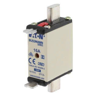 Eaton - Smeltpatroon (mes) - NH FUSE 16A 400V GG SIZE 000 16NHG000BI-400 11434500