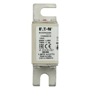 Eaton - HRC zekering - FUSE 125A 690V 00/80 AR UR 170M2615 11435004