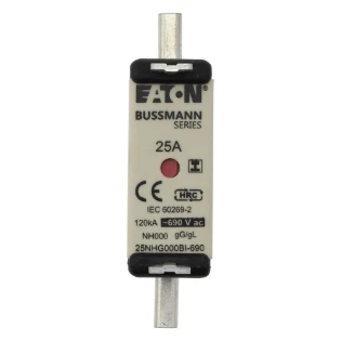 Eaton - Smeltpatroon (mes) - NH FUSE 25AMP 690V SIZE 000 GG IMGL 25NHG000BI-690 11439358