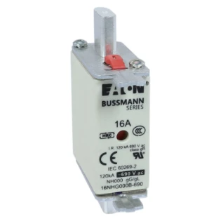Eaton - Smeltpatroon (mes) - NH FUSE 16AMP 690V SIZE 000 GG MGL 16NHG000B-690 11443811