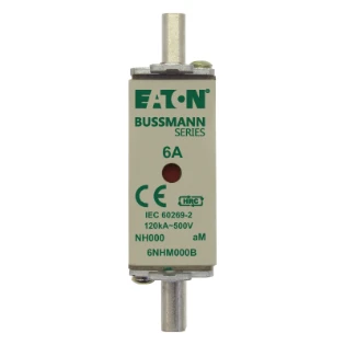 Eaton - Smeltpatroon (mes) - NH FUSE 6AMP 500V aM SIZE 000 DUAL 6NHM000B 11444640