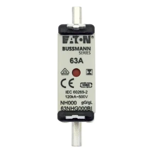 Eaton - Smeltpatroon (mes) - NH FUSE 63AMP 500V SIZE 000 GG IMGL 63NHG000BI 11445232