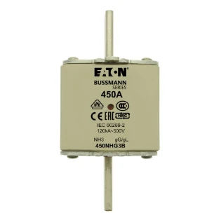 Eaton - Smeltpatroon (mes) - NH FUSE 450A 500V 3 GG/GL SIZE 3 450NHG3B 11445767