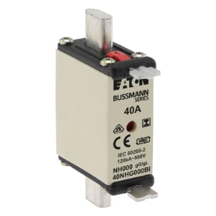 Eaton - Smeltpatroon (mes) - NH FUSE 40AMP 500V SIZE 000 GG IMGL 40NHG000BI 11446751