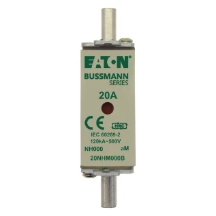 Eaton - Smeltpatroon (mes) - NH FUSE 20AMP 500V aM SIZE 000 DUAL 20NHM000B 11448954
