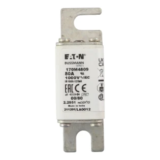 Eaton - HRC zekering - FUSE 80A 1000V 00/80 AR 170M4809 11452388