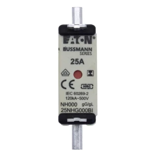 Eaton - Smeltpatroon (mes) - NH FUSE 25AMP 500V SIZE 000 GG IMGL 25NHG000BI 11453318