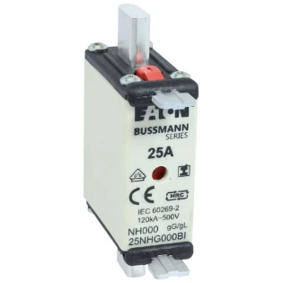 Eaton - Smeltpatroon (mes) - NH FUSE 25AMP 500V SIZE 000 GG IMGL 25NHG000BI 11455328