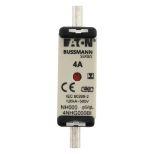 Eaton - Smeltpatroon (mes) - NH FUSE 4AMP 500V SIZE 000 GG IMGL 4NHG000BI 11458564