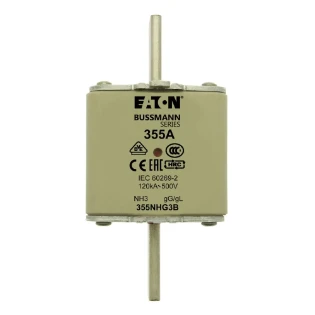 Eaton - Smeltpatroon (mes) - NH FUSE 355AMP 500V gG SIZE 3 DUAL 355NHG3B 11459393
