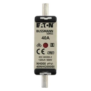 Eaton - Smeltpatroon (mes) - NH FUSE 40AMP 500V SIZE 000 GG IMGL 40NHG000BI 11461279