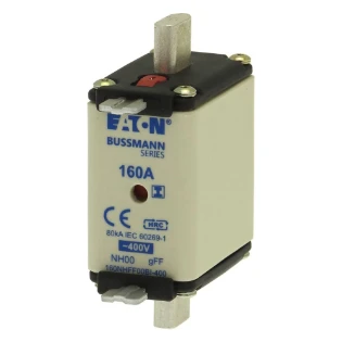 Eaton - Smeltpatroon (mes) - 160Amp 400V AC GFF 00 NH FUSE 160NHFF00BI-400 11461930