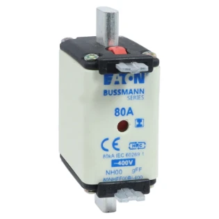 Eaton - Smeltpatroon (mes) - 80Amp 400V AC GFF 00 NH FUSE 80NHFF00BI-400 11470059