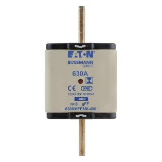 Eaton - Smeltpatroon (mes) - EATON 630Amp 400V AC GFF 3 NH FUSE 630NHFF3BI-400 11470089