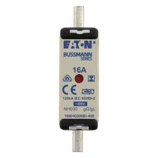 Eaton - Smeltpatroon (mes) - NH FUSE 16A 400V GG SIZE 000 16NHG000BI-400 11470091