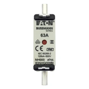 Eaton - Smeltpatroon (mes) - NH FUSE 63AMP 500V SIZE 000 GG IMGL 63NHG000BI 11471496