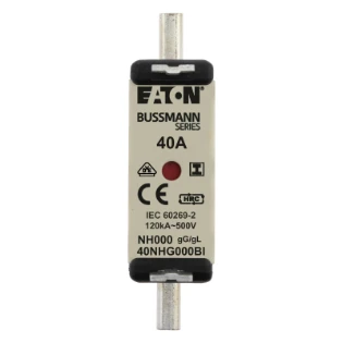Eaton - Smeltpatroon (mes) - NH FUSE 40AMP 500V SIZE 000 GG IMGL 40NHG000BI 11472855