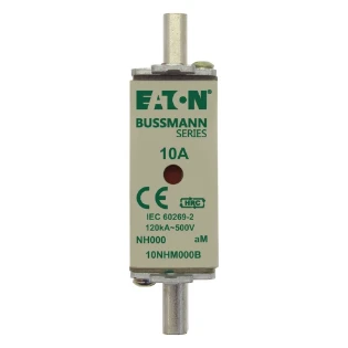 Eaton - Smeltpatroon (mes) - NH FUSE 10AMP 500V aM SIZE 000 DUAL 10NHM000B 11474448
