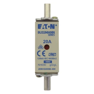 Eaton - Smeltpatroon (mes) - NH FUSE 20A 400V GG/GL SIZE 000 20NHG000B-400 11474838
