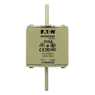 Eaton - Smeltpatroon (mes) - NH FUSE 315AMP 500V gG SIZE 3 DUAL 315NHG3B 11479988