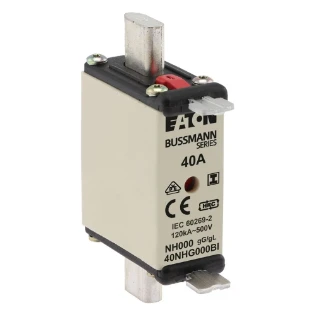 Eaton - Smeltpatroon (mes) - NH FUSE 40AMP 500V SIZE 000 GG IMGL 40NHG000BI 11482284