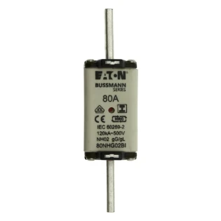 Eaton - Smeltpatroon (mes) - NH FUSE 80A 500V GL/GG SIZE 02 80NHG02BI 11485824