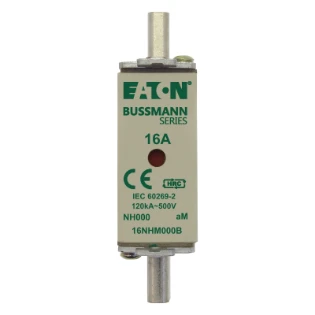 Eaton - Smeltpatroon (mes) - NH FUSE 16AMP 500V aM SIZE 000 DUAL 16NHM000B 11489040