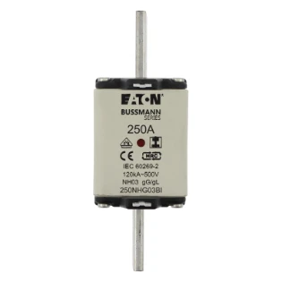 Eaton - Smeltpatroon (mes) - NH FUSE 250A 500V GL/GG SIZE 03 250NHG03BI 11489270