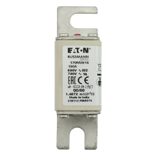 Eaton - HRC zekering - FUSE 160A 690V 00/80 AR UR 170M2616 11491551