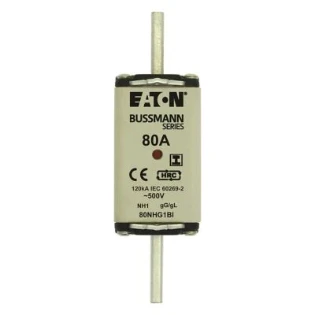 Eaton - Smeltpatroon (mes) - NH FUSE 80A 500V AC gG  SIZE 1 80NHG1BI 11491602