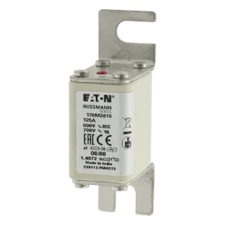 Eaton - HRC zekering - FUSE 125A 690V 00/80 AR UR 170M2615 11491760