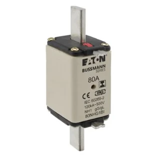 Eaton - Smeltpatroon (mes) - NH FUSE 80A 500V AC gG  SIZE 1 80NHG1BI 11492196